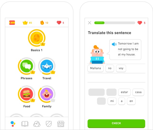 Duolingo, aplicación para aprender inglés