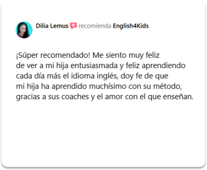 Reseña de un padre de familia: Doy fe que mi hija ha aprendido muchísimo con su método.